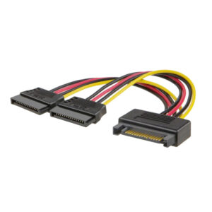 Cáp chia nguồn SATA 1 ra 2 , sử dụng cho Case đồng bộ, Case PC muốn gắn thêm SSD, HDD