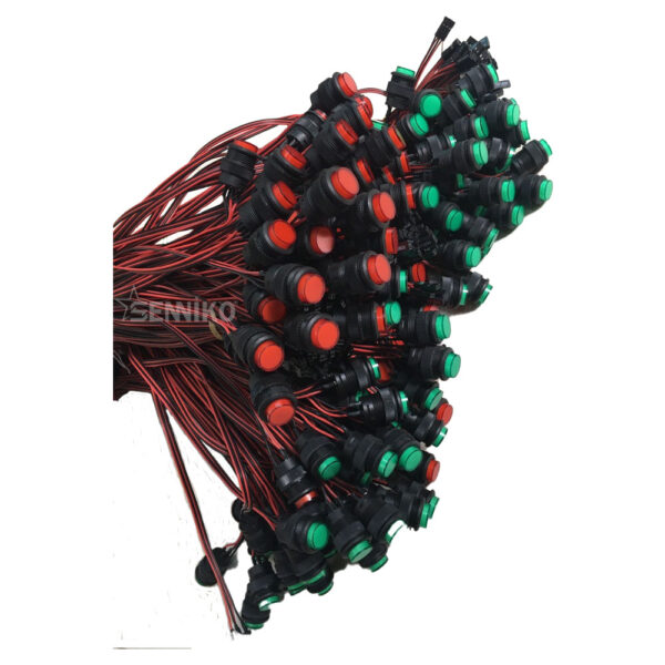 NÚT NGUỒN , NÚT NGUỒN POWER LED DÀI 80CM CHẤT LƯỢNG CAO MÀU XANH/ĐỎ